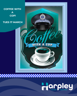 Harpley Coffee with a Cop