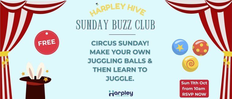 Harpley Sunday Buzz Club CIRCUS -  (BANNER 700 x 300 mm) - 1